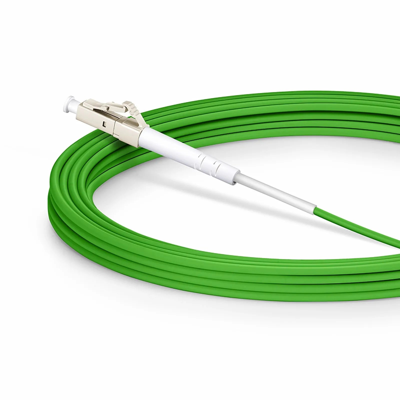 SFPS 5m (16ft) Fiber Patch Cable, 1 Fiber, LC UPC Simplex to LC UPC Simplex, Multimode (OM5), Riser (OFNR), 2.0mm, Tight-Buffered, Lime Green SFPS