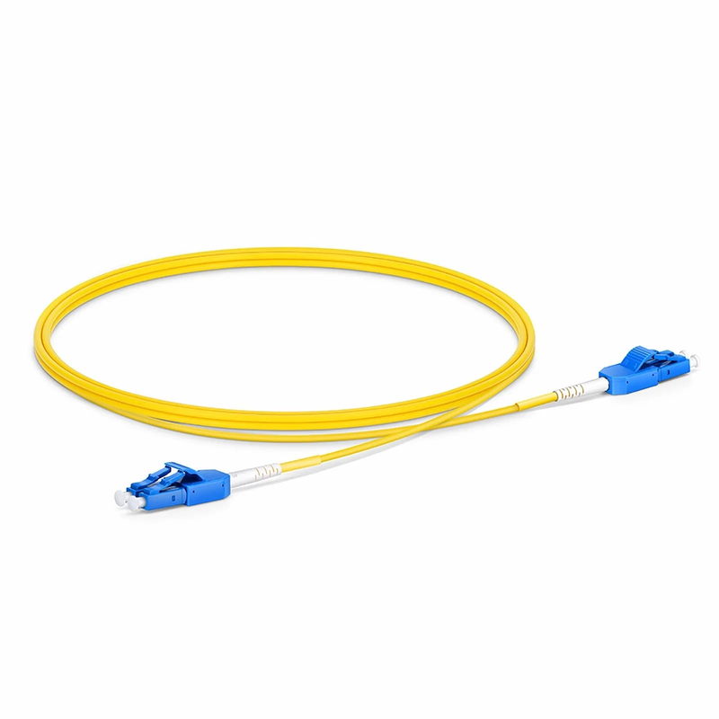 SFPS 1m (3ft) Fiber Patch Cable, 2 Fibers, LC UPC Duplex to LC UPC Duplex Standard Clip Uniboot, Single Mode (OS2), Riser (OFNR), 2.0mm, Yellow SFPS