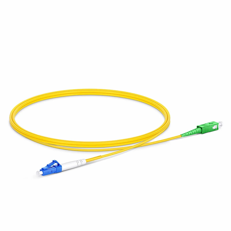 SFPS 1m (3ft) Fiber Patch Cable, 1 Fiber, LC UPC Simplex to SC APC Simplex, Single Mode (OS2), Riser (OFNR), 2.0mm, Tight-Buffered, Yellow SFPS