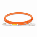 SFPS 2m (7ft) Fiber Patch Cable, 2 Fibers, LC UPC Duplex to SC UPC Duplex, Multimode (OM2), Riser (OFNR), 2.0mm, Tight-Buffered, Orange SFPS