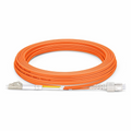 SFPS 5m (16ft) Fiber Patch Cable, 2 Fibers, LC UPC Duplex to SC UPC Duplex, Multimode (OM2), Riser (OFNR), 2.0mm, Tight-Buffered, Orange SFPS