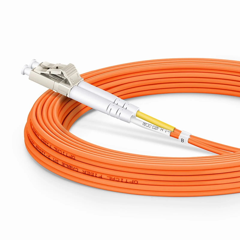 SFPS 5m (16ft) Fiber Patch Cable, 2 Fibers, LC UPC Duplex to SC UPC Duplex, Multimode (OM2), Riser (OFNR), 2.0mm, Tight-Buffered, Orange SFPS