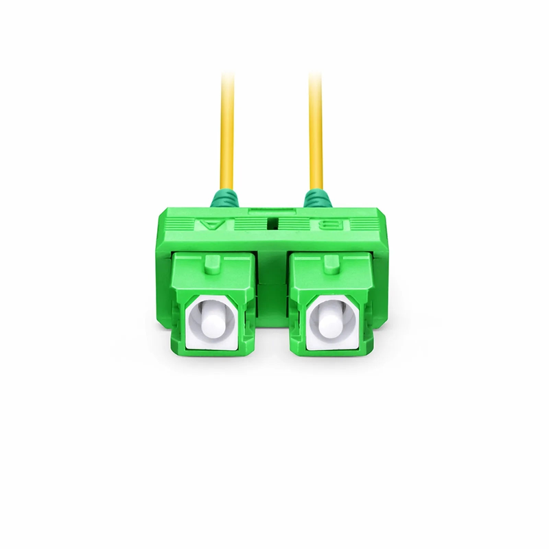SFPS 3m (10ft) Fiber Patch Cable, 2 Fibers, SC APC Duplex to SC APC Duplex, Single Mode (OS2), LSZH, 1.2mm, Tight-Buffered, Yellow SFPS