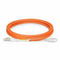 SFPS 3m (10ft) Fiber Patch Cable, 2 Fibers, G.651, LC UPC Duplex to SC UPC Duplex, Multimode (OM1), Riser (OFNR), 2.0mm, Tight-Buffered, Orange SFPS