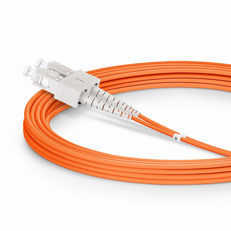 SFPS 3m (10ft) Fiber Patch Cable, 2 Fibers, G.651, LC UPC Duplex to SC UPC Duplex, Multimode (OM1), Riser (OFNR), 2.0mm, Tight-Buffered, Orange SFPS