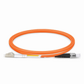 SFPS 1m (3ft) Fiber Patch Cable, 2 Fibers, G.651, LC UPC Duplex to ST UPC, Multimode (OM1), Riser (OFNR), 2.0mm, Tight-Buffered, Orange SFPS