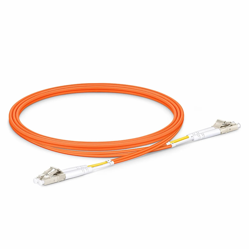 SFPS 1m (3ft) Fiber Patch Cable, 2 Fibers, G.651, LC UPC Duplex to LC UPC Duplex, Multimode (OM1), Riser (OFNR), 2.0mm, Tight-Buffered, Orange SFPS
