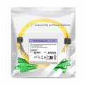 SFPS 1m (3ft) Fiber Patch Cable, 1 Fiber, SC APC Simplex to SC APC Simplex, Single Mode (OS2), Riser (OFNR), 2.0mm, Tight-Buffered, Yellow, 10 Pcs/Pack SFPS