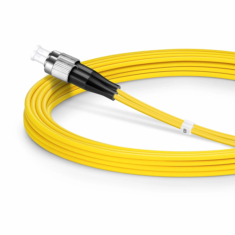 SFPS 3m (10ft) Fiber Patch Cable, 2 Fibers, LC UPC Duplex to FC UPC, Single Mode (OS2), Riser (OFNR), 2.0mm, Tight-Buffered, Yellow SFPS