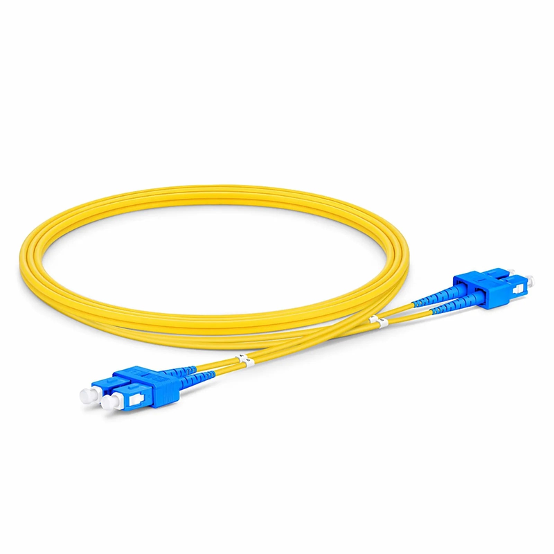 SFPS 1m (3ft) Fiber Patch Cable, 2 Fibers, SC UPC Duplex to SC UPC Duplex, Single Mode (OS2), Riser (OFNR), 2.0mm, Tight-Buffered, Yellow SFPS