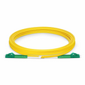 SFPS 3m (10ft) Fiber Patch Cable, 2 Fibers, LC APC Duplex to LC APC Duplex, Single Mode (OS2), Riser (OFNR), 2.0mm, Tight-Buffered, Yellow SFPS