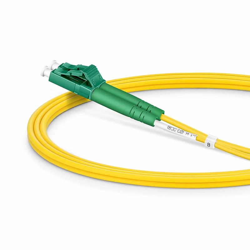 SFPS 1m (3ft) Fiber Patch Cable, 2 Fibers, LC APC Duplex to LC APC Duplex, Single Mode (OS2), Riser (OFNR), 2.0mm, Tight-Buffered, Yellow SFPS