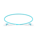 SFPS 0.5m (1.6ft) Fiber Patch Cable, 2 Fibers, LC UPC Duplex to LC UPC Duplex Flat Clip Uniboot, Multimode (OM4), Riser (OFNR), 2.0mm, Aqua SFPS