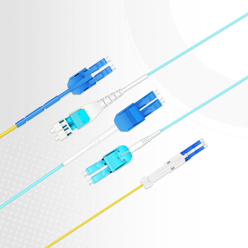 SFPS 5m (16ft) Fiber Patch Cable, 2 Fibers, LC UPC Duplex to LC UPC Duplex Flat Clip Uniboot, Multimode (OM4), Riser (OFNR), 2.0mm, Aqua SFPS