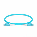SFPS 1m (3ft) Fiber Patch Cable, 2 Fibers, LC UPC Duplex to LC UPC Duplex Switchable Clip Uniboot, Multimode (OM4), Riser (OFNR), 2.0mm, Aqua SFPS