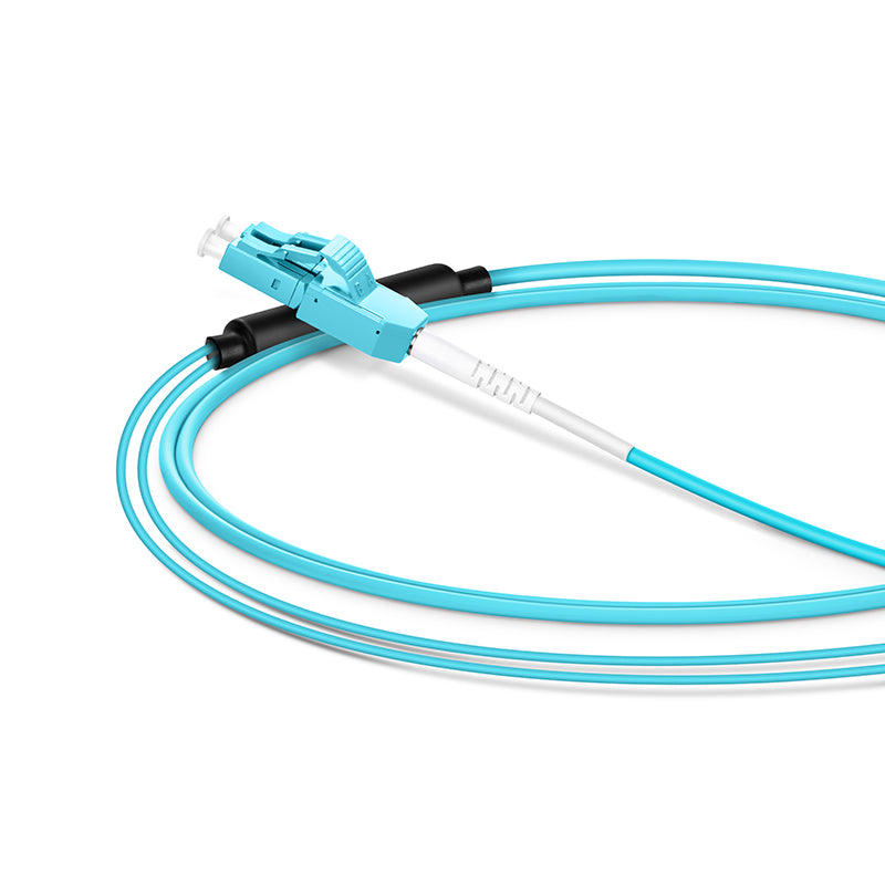 SFPS 1m (3ft) Fiber Patch Cable, 2 Fibers, LC UPC Duplex Standard Clip Uniboot to SC UPC Duplex, Multimode (OM4), Riser (OFNR), 2.0/0.9mm, Aqua SFPS