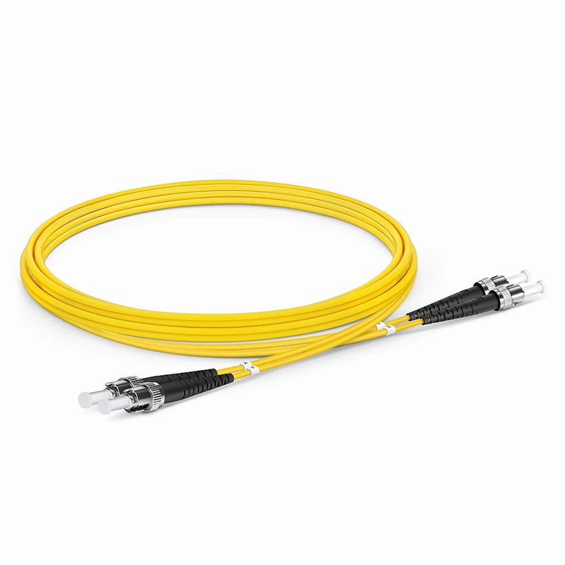 SFPS 2m (7ft) Fiber Patch Cable, 2 Fibers, ST UPC to ST UPC, Single Mode (OS2), Riser (OFNR), 2.0mm, Tight-Buffered, Yellow SFPS