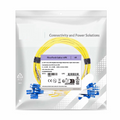 SFPS 1m (3ft) Fiber Patch Cable, 2 Fibers, LC UPC Duplex to LC UPC Duplex, Single Mode (OS2), Riser (OFNR), 2.0mm, Tight-Buffered, Yellow, 10 Pcs/Pack SFPS