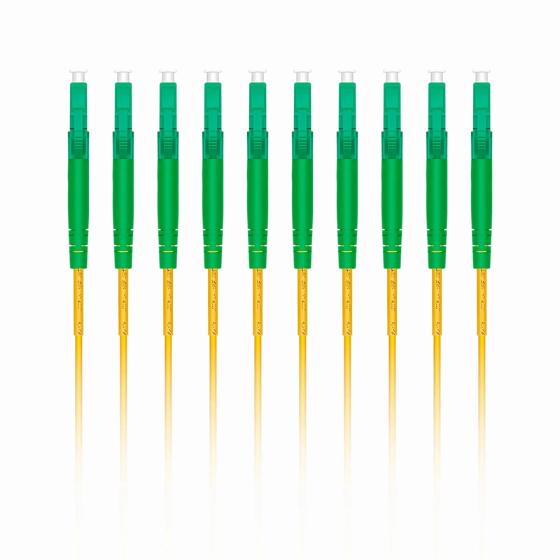 SFPS 1m (3ft) Fiber Patch Cable, 1 Fiber, LC APC Simplex to LC APC Simplex, Single Mode (OS2), Riser (OFNR), 2.0mm, Tight-Buffered, Yellow, 10 Pcs/Pack SFPS
