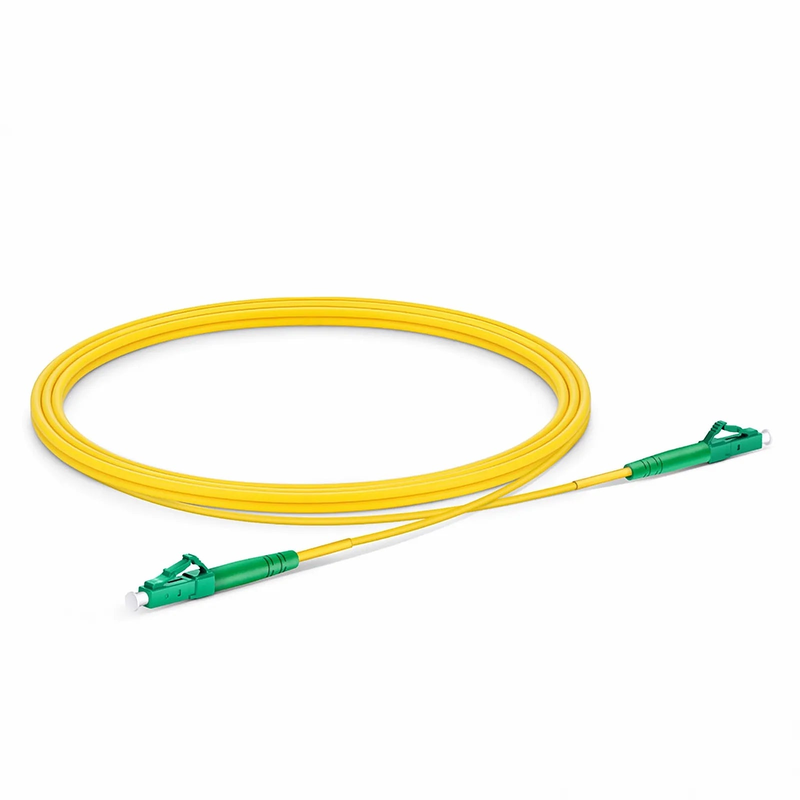 SFPS 2m (7ft) Fiber Patch Cable, 1 Fiber, LC APC Simplex to LC APC Simplex, Single Mode (OS2), Riser (OFNR), 2.0mm, Tight-Buffered, Yellow, 10 Pcs/Pack SFPS