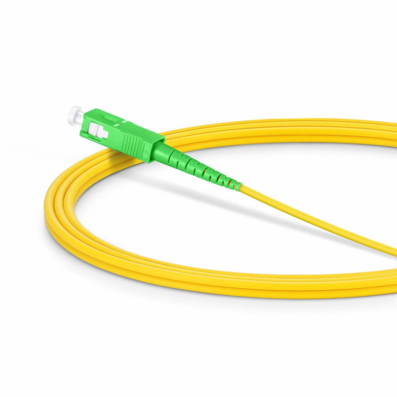 SFPS 2m (7ft) Fiber Patch Cable, 1 Fiber, LC APC Simplex to SC APC Simplex, Single Mode (OS2), Riser (OFNR), 2.0mm, Tight-Buffered, Yellow SFPS