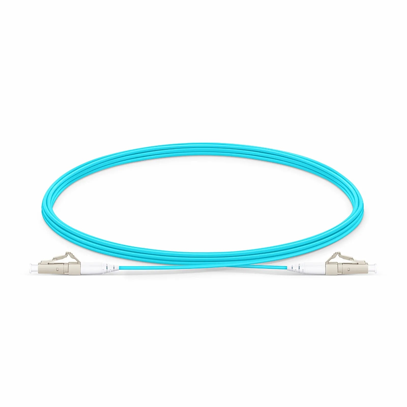 SFPS 3m (10ft) Fiber Patch Cable, 1 Fiber, LC UPC Simplex to LC UPC Simplex, Multimode (OM4), Riser (OFNR), 1.2mm, Tight-Buffered, Aqua SFPS