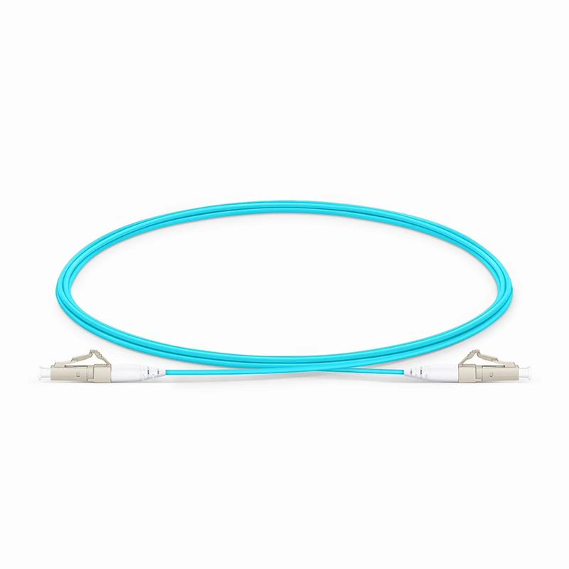 SFPS 2m (7ft) Fiber Patch Cable, 1 Fiber, LC UPC Simplex to LC UPC Simplex, Multimode (OM4), Riser (OFNR), 1.2mm, Tight-Buffered, Aqua SFPS