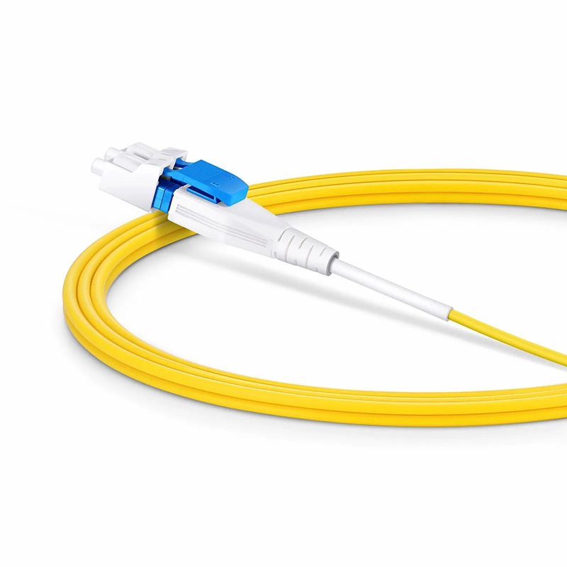 SFPS 1.5m (5ft) Fiber Patch Cable, 2 Fibers, Short Boot, LC UPC Duplex to LC UPC Duplex, Single Mode (OS2), Riser (OFNR), 2.0mm, Tight-Buffered, Yellow SFPS