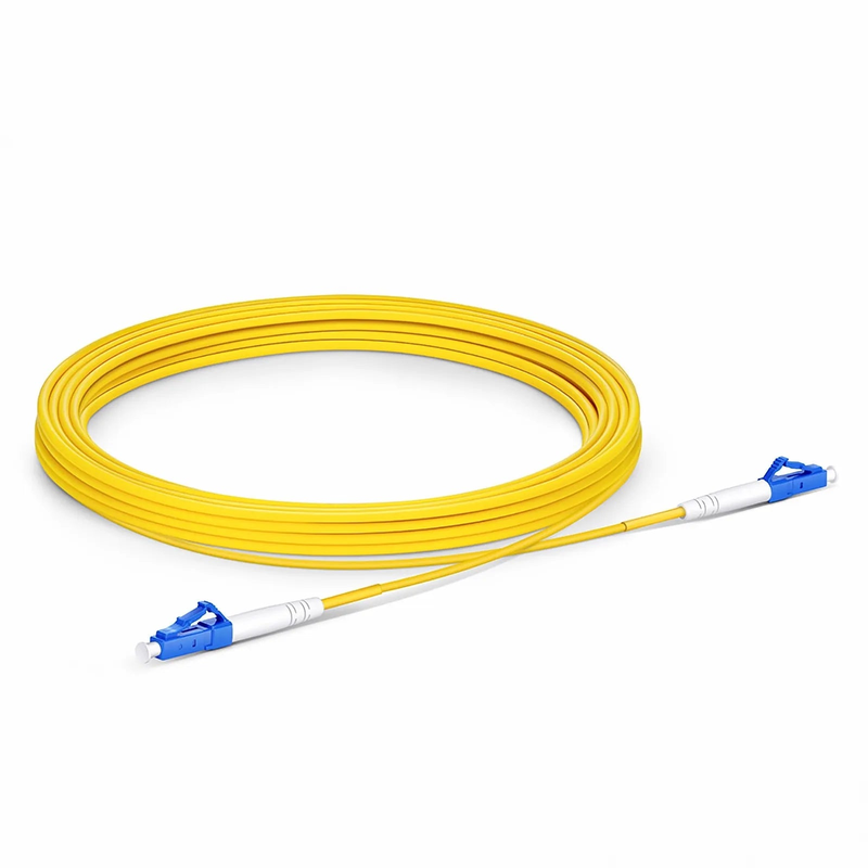SFPS 5m (16ft) Fiber Patch Cable, 1 Fiber, G.657.A2, LC UPC Simplex to LC UPC Simplex, Single Mode (OS2), Riser (OFNR), 2.0mm, Tight-Buffered, Yellow SFPS
