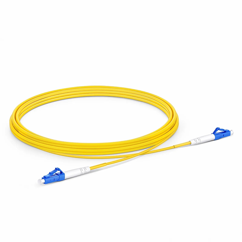 SFPS 3m (10ft) Fiber Patch Cable, 1 Fiber, G.657.A2, LC UPC Simplex to LC UPC Simplex, Single Mode (OS2), Riser (OFNR), 2.0mm, Tight-Buffered, Yellow SFPS
