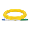 SFPS 5m (16ft) Fiber Patch Cable, 2 Fibers, LC UPC Duplex to LC APC Duplex, Single Mode (OS2), Riser (OFNR), 2.0mm, Tight-Buffered, Yellow SFPS
