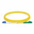 SFPS 2m (7ft) Fiber Patch Cable, 2 Fibers, LC UPC Duplex to LC APC Duplex, Single Mode (OS2), Riser (OFNR), 2.0mm, Tight-Buffered, Yellow SFPS