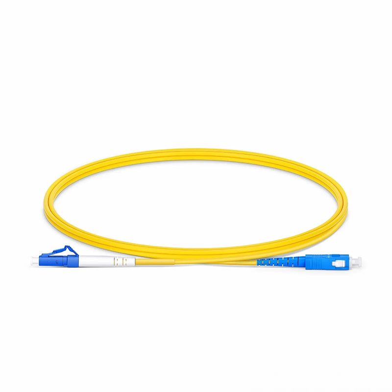 SFPS 1m (3ft) Fiber Patch Cable, 1 Fiber, LC UPC Simplex to SC UPC Simplex, Single Mode (OS2), Riser (OFNR), 2.0mm, Tight-Buffered, Yellow SFPS