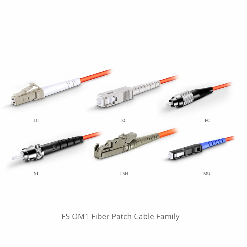 SFPS 1m (3ft) Fiber Patch Cable, 1 Fiber, G.651, SC UPC Simplex to SC UPC Simplex, Multimode (OM1), Riser (OFNR), 2.0mm, Tight-Buffered, Orange SFPS
