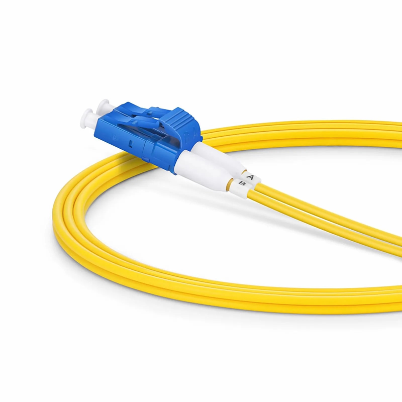 SFPS 1m (3ft) Fiber Patch Cable, 2 Fibers, Short Boot, LC UPC Duplex to LC UPC Duplex, Single Mode (OS2), Riser (OFNR), 2.0mm, Tight-Buffered, Yellow SFPS