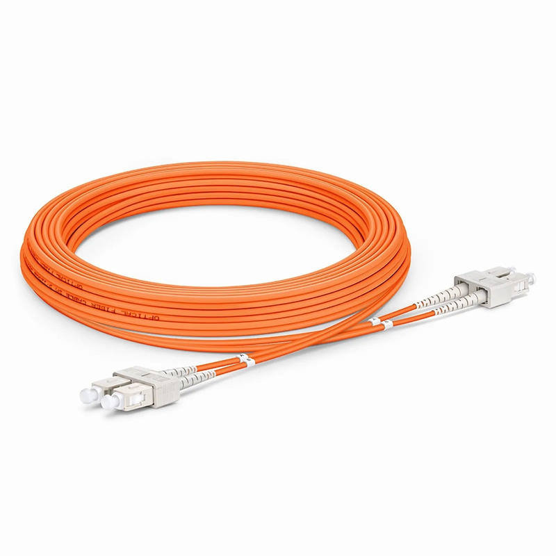 SFPS 5m (16ft) Fiber Patch Cable, 2 Fibers, SC UPC Duplex to SC UPC Duplex, Multimode (OM2), Riser (OFNR), 2.0mm, Tight-Buffered, Orange SFPS