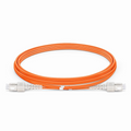 SFPS 2m (7ft) Fiber Patch Cable, 2 Fibers, SC UPC Duplex to SC UPC Duplex, Multimode (OM2), Riser (OFNR), 2.0mm, Tight-Buffered, Orange SFPS
