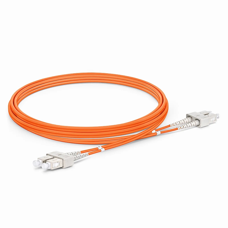 SFPS 2m (7ft) Fiber Patch Cable, 2 Fibers, SC UPC Duplex to SC UPC Duplex, Multimode (OM2), Riser (OFNR), 2.0mm, Tight-Buffered, Orange SFPS
