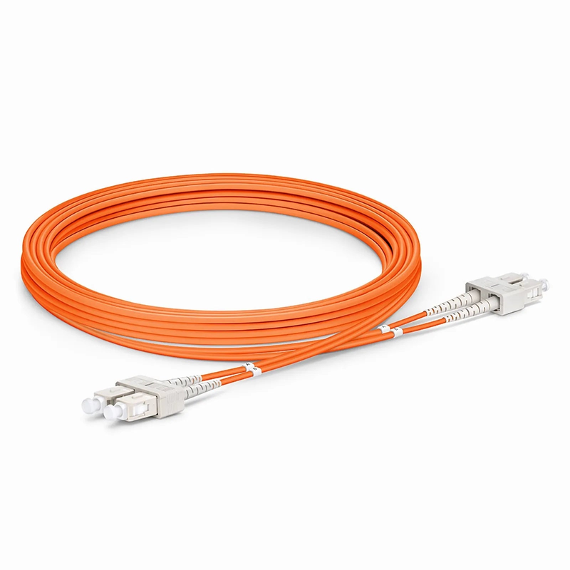 SFPS 3m (10ft) Fiber Patch Cable, 2 Fibers, SC UPC Duplex to SC UPC Duplex, Multimode (OM2), Riser (OFNR), 2.0mm, Tight-Buffered, Orange SFPS