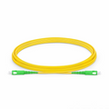 SFPS 3m (10ft) Fiber Patch Cable, 1 Fiber, SC APC Simplex to SC APC Simplex, Single Mode (OS2), Riser (OFNR), 3.0mm, Tight-Buffered, Yellow SFPS