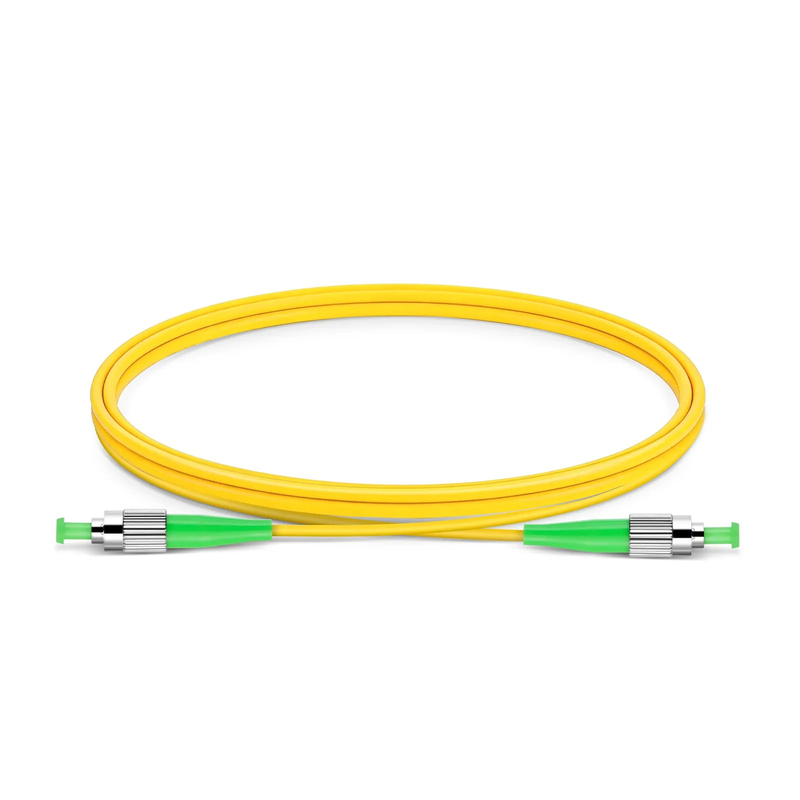 SFPS 1m (3ft) Fiber Patch Cable, 1 Fiber, FC APC Simplex to FC APC Simplex, Single Mode (OS2), Riser (OFNR), 3.0mm, Tight-Buffered, Yellow SFPS