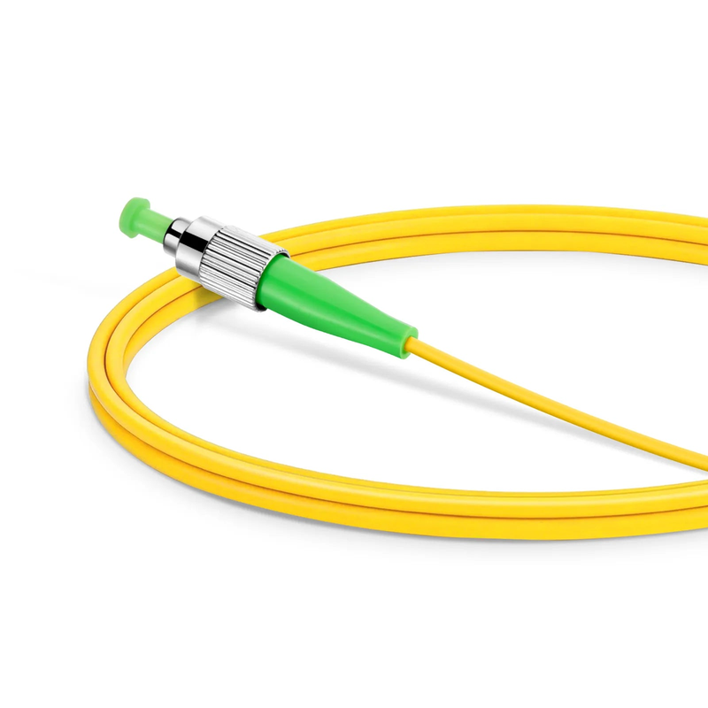 SFPS 1m (3ft) Fiber Patch Cable, 1 Fiber, FC APC Simplex to FC APC Simplex, Single Mode (OS2), Riser (OFNR), 3.0mm, Tight-Buffered, Yellow SFPS