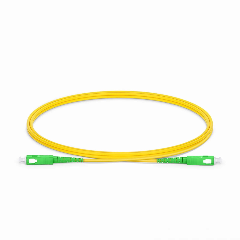 SFPS 1m (3ft) Fiber Patch Cable, 1 Fiber, SC APC Simplex to SC APC Simplex, Single Mode (OS2), Riser (OFNR), 3.0mm, Tight-Buffered, Yellow SFPS