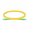 SFPS 2m (7ft) Fiber Patch Cable, 1 Fiber, SC APC Simplex to SC APC Simplex, Single Mode (OS2), Riser (OFNR), 3.0mm, Tight-Buffered, Yellow SFPS