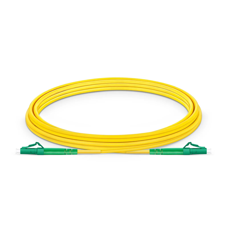 SFPS 3m (10ft) Fiber Patch Cable, 1 Fiber, LC APC Simplex to LC APC Simplex, Single Mode (OS2), Riser (OFNR), 3.0mm, Tight-Buffered, Yellow SFPS