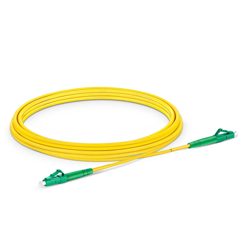 SFPS 3m (10ft) Fiber Patch Cable, 1 Fiber, LC APC Simplex to LC APC Simplex, Single Mode (OS2), Riser (OFNR), 3.0mm, Tight-Buffered, Yellow SFPS
