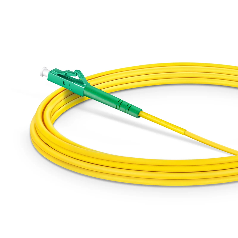 SFPS 3m (10ft) Fiber Patch Cable, 1 Fiber, LC APC Simplex to LC APC Simplex, Single Mode (OS2), Riser (OFNR), 3.0mm, Tight-Buffered, Yellow SFPS