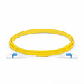 SFPS 3m (10ft) Fiber Patch Cable, 2 Fibers, LC UPC Duplex to LC UPC Duplex Flat Clip Uniboot, Single Mode (OS2), LSZH, 2.0mm,Yellow SFPS
