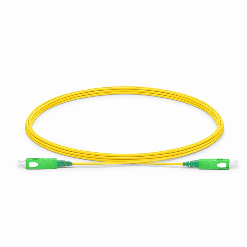 SFPS 3m (10ft) Fiber Patch Cable, 1 Fiber, SC APC Simplex to SC APC Simplex, Single Mode (OS2), LSZH, 1.2mm, Tight-Buffered, Yellow SFPS