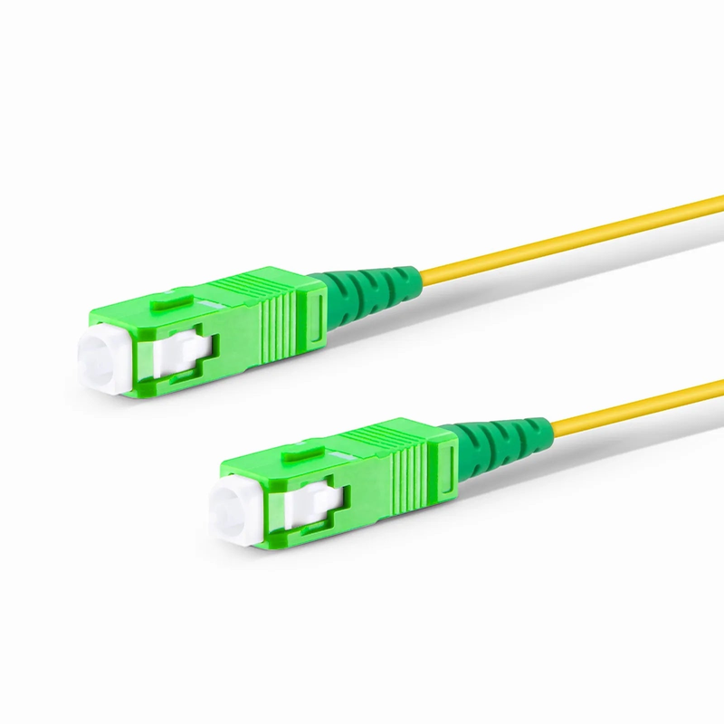 SFPS 5m (16ft) Fiber Patch Cable, 1 Fiber, SC APC Simplex to SC APC Simplex, Single Mode (OS2), LSZH, 1.2mm, Tight-Buffered, Yellow SFPS